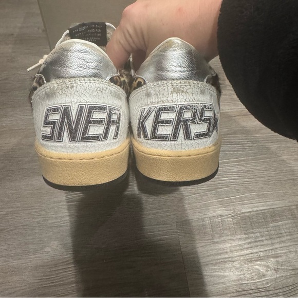 Golden Goose Ballstar Leo Horsy Leather Upper Leopard Print Sneakers - Picture 5 of 16